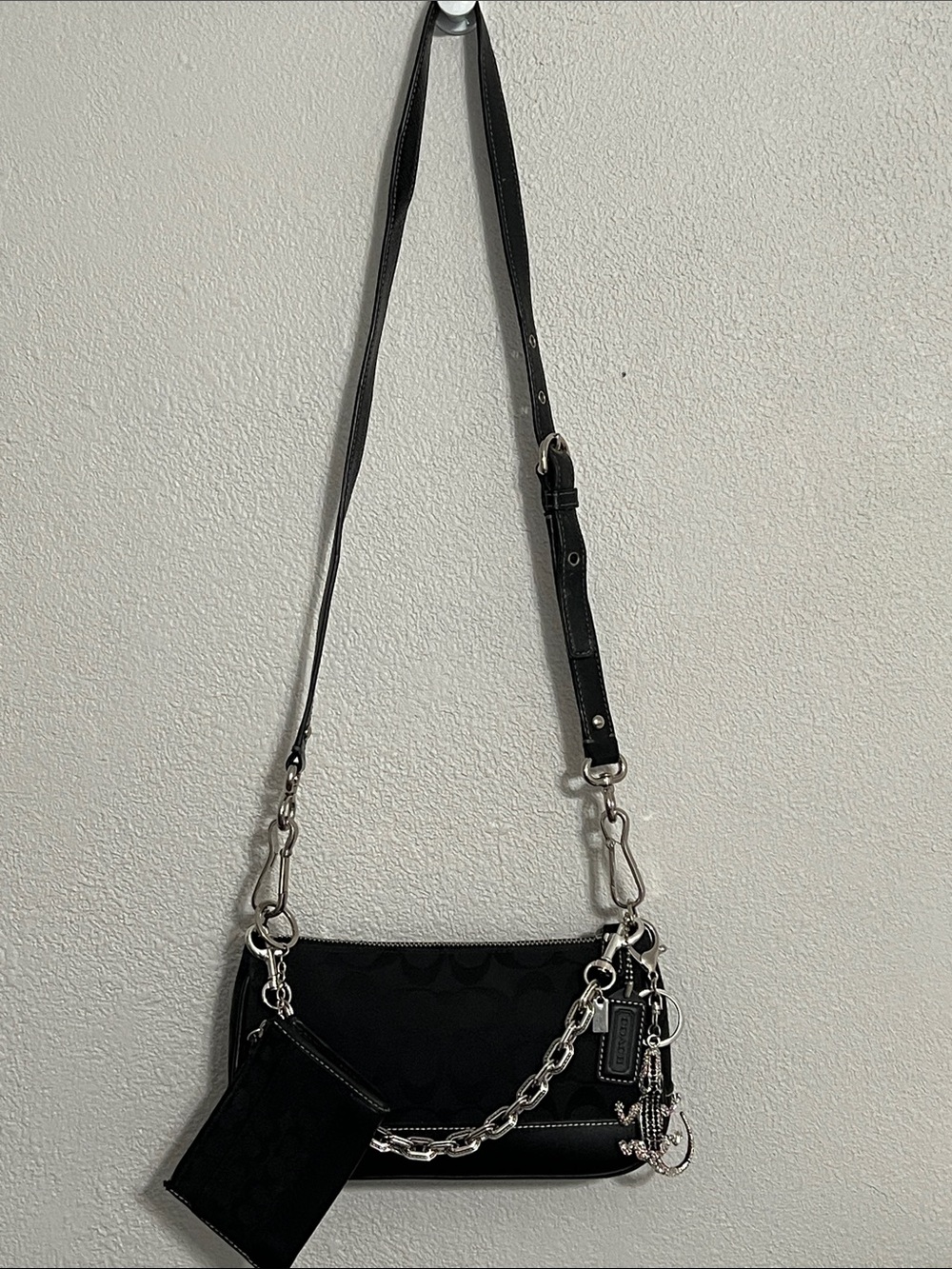Coach Vintage 1941 Demi Signature Bag with Card Case, Bag Chain and Charm